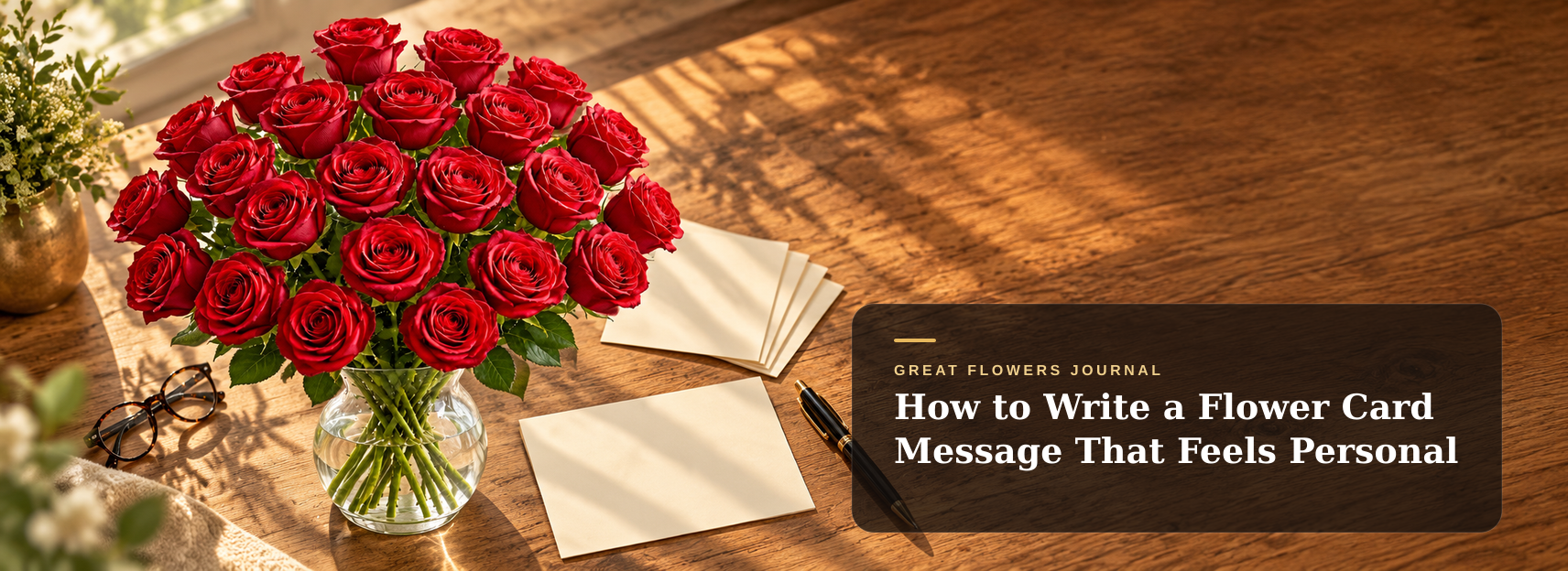 How to Write a Flower Card Message That Feels Personal