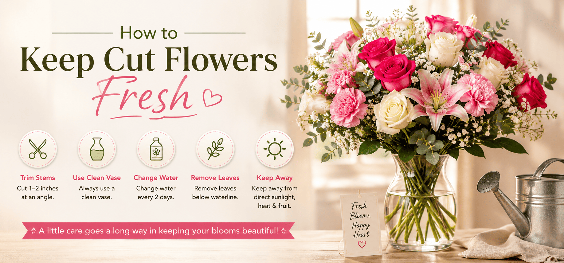 How to Keep Cut Flowers Fresh