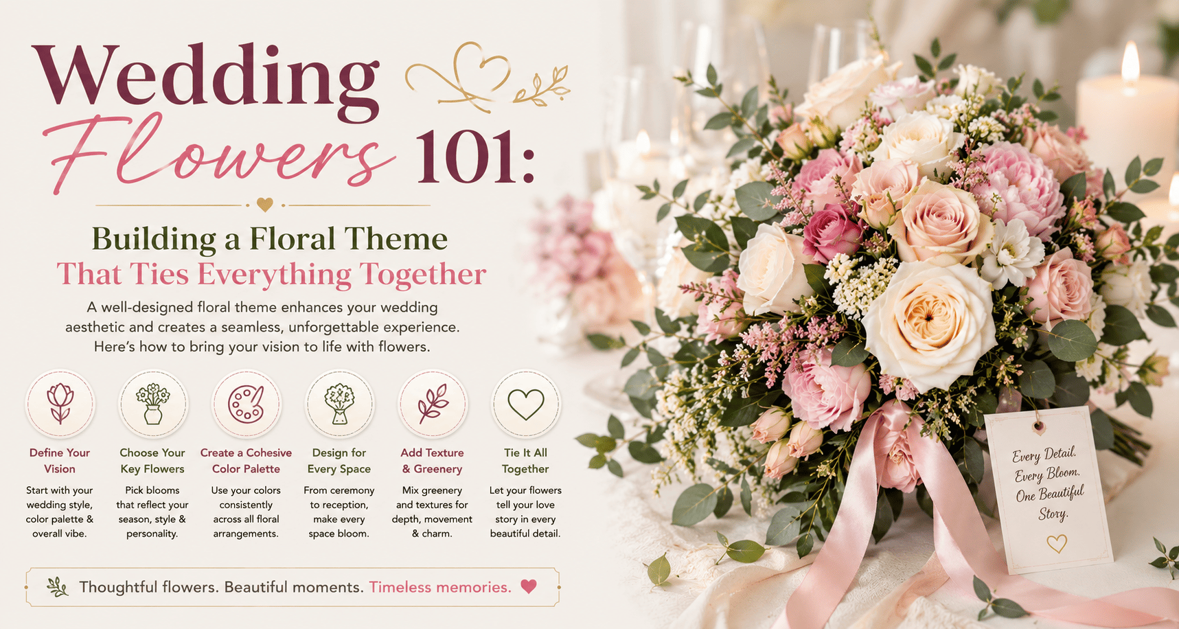 Wedding Flowers 101: Building a Floral Theme That Ties Everything Together
