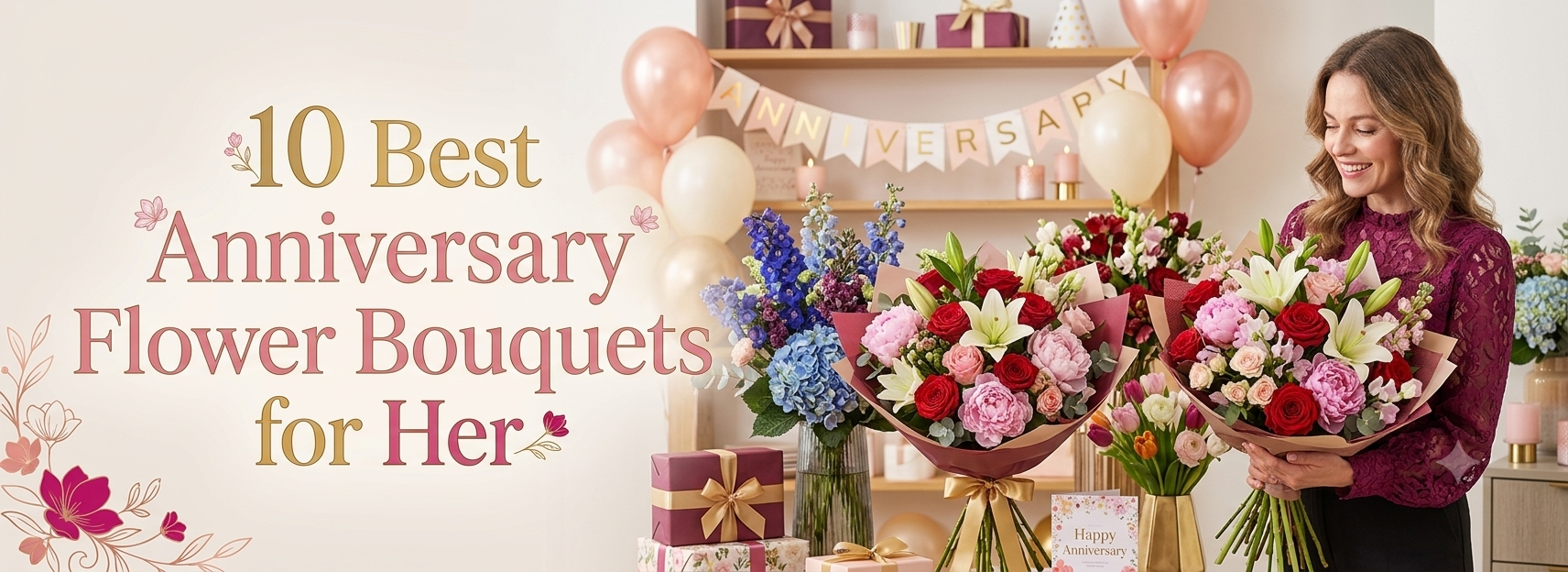 10 Best Anniversary Flower Bouquets for Her