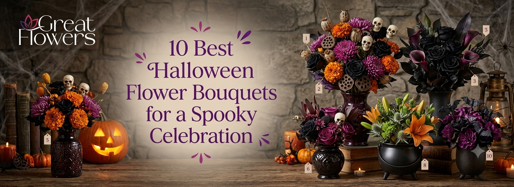 10 Best Halloween Flower Bouquets for a Spooky Celebration
