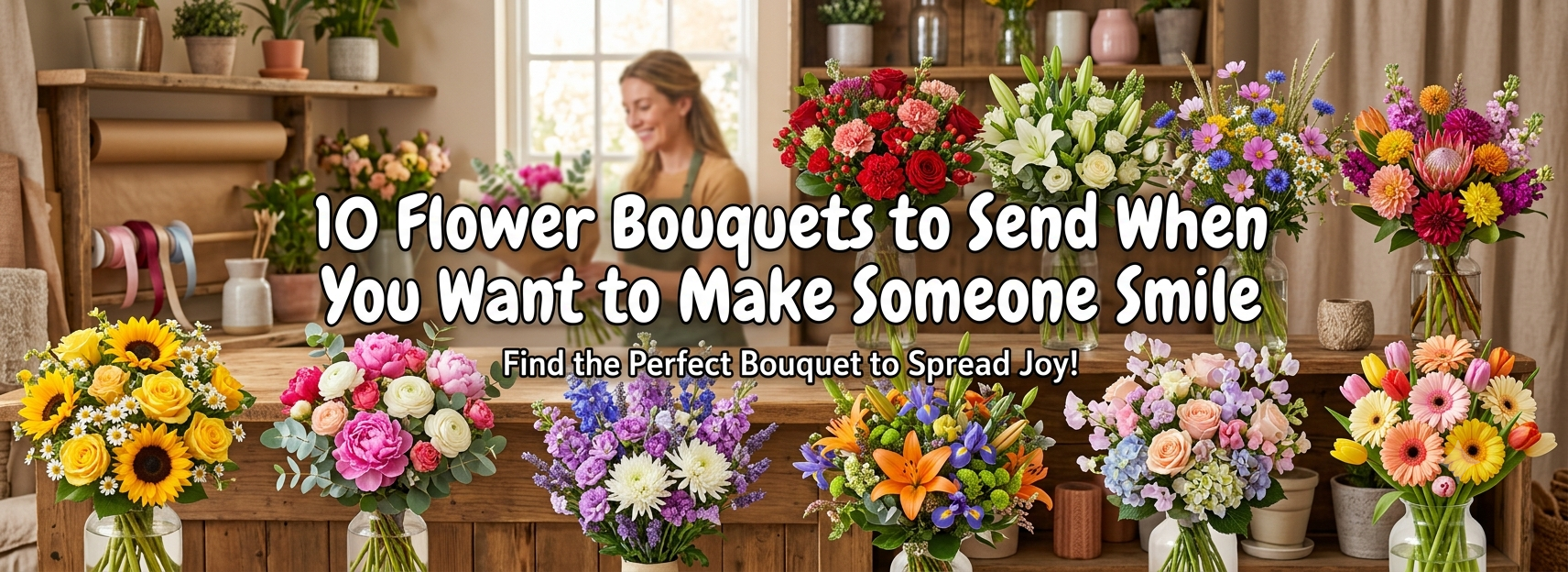 10 Flower Bouquets to Send When You Want to Make Someone Smile