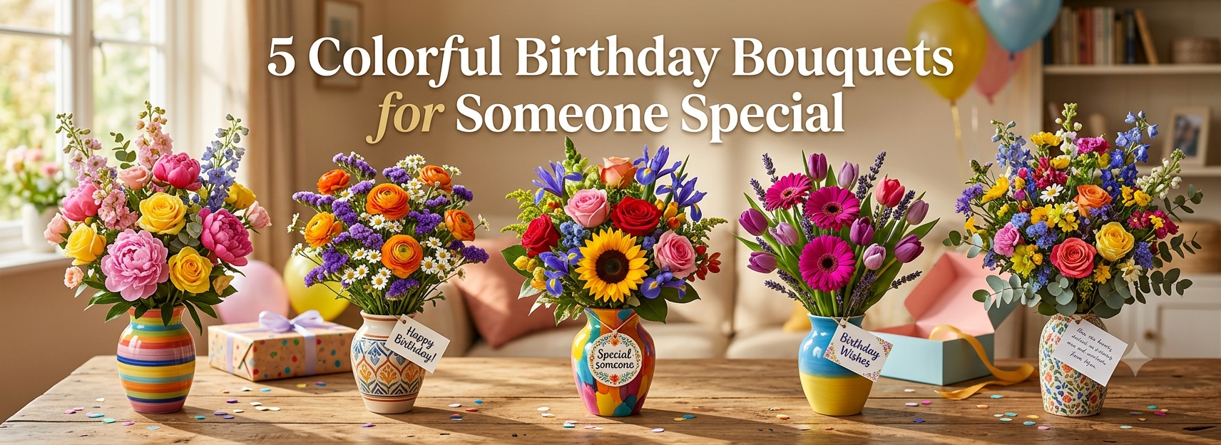 5 Colorful Birthday Bouquets for Someone Special