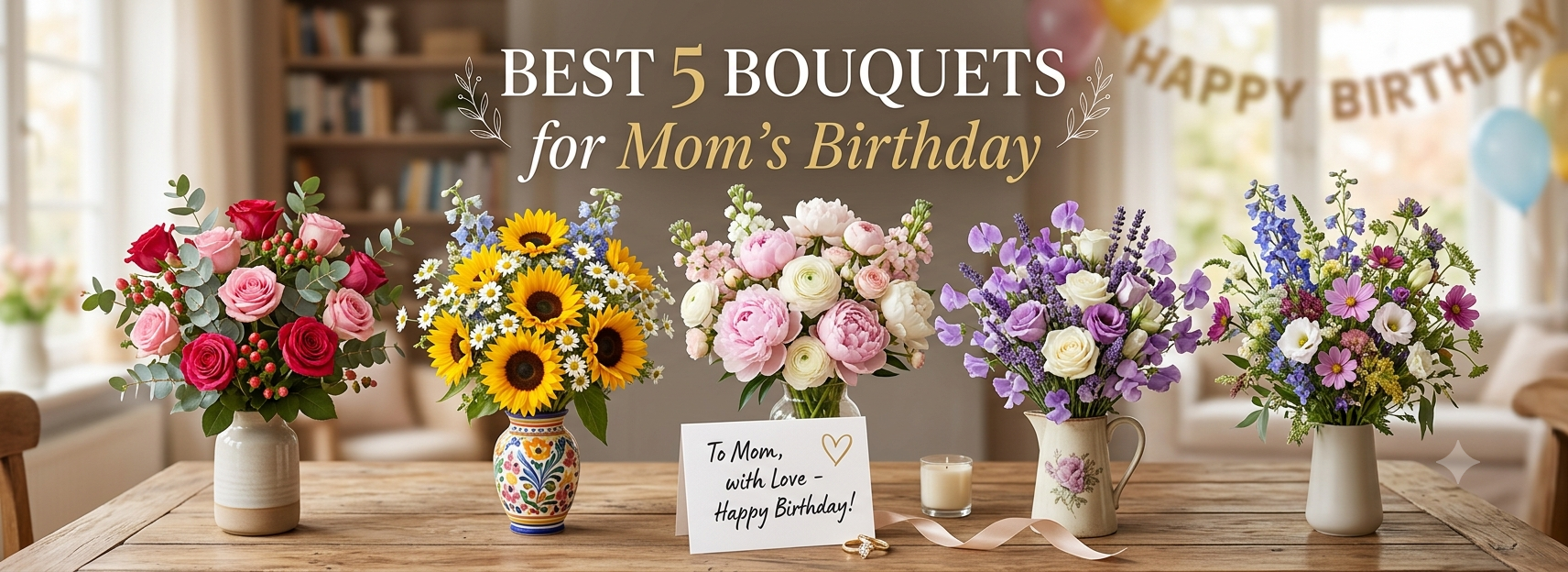 Best 5 Bouquets for Mom’s Birthday