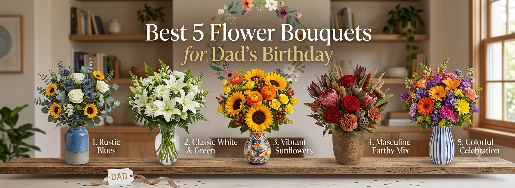 Best 5 Flower Bouquets for Dad’s Birthday