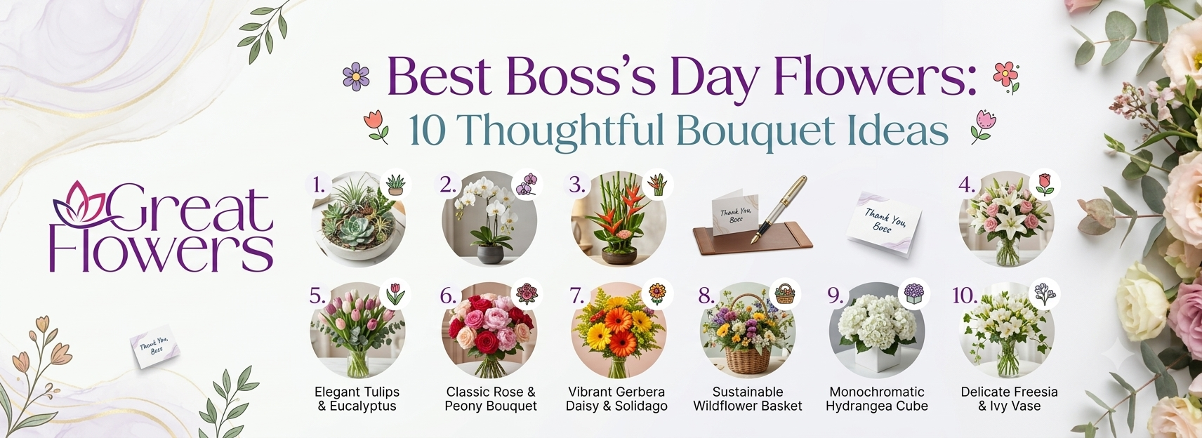 Best Boss's Day Flowers: 10 Thoughtful Bouquet Ideas