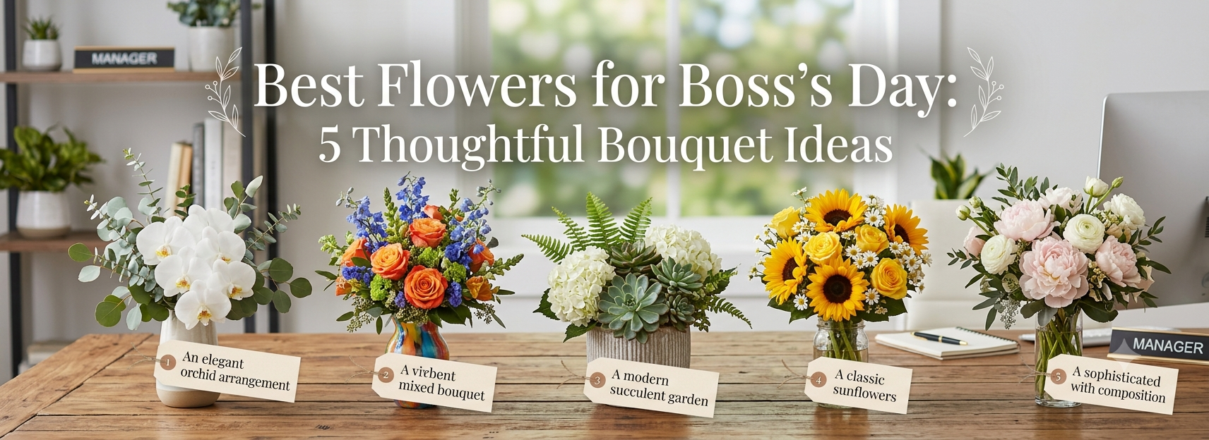Best Flowers for Boss’s Day: 5 Thoughtful Bouquet Ideas