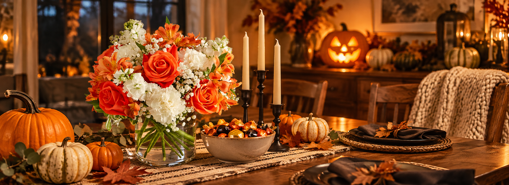 5 Halloween Flower Arrangements for Your Party Table