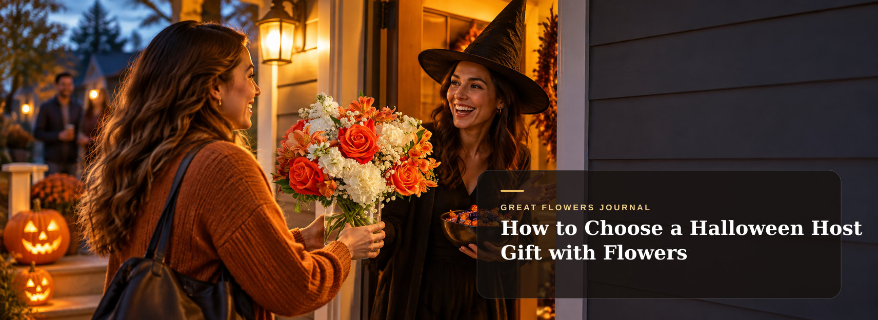 How to Choose a Halloween Host Gift with Flowers