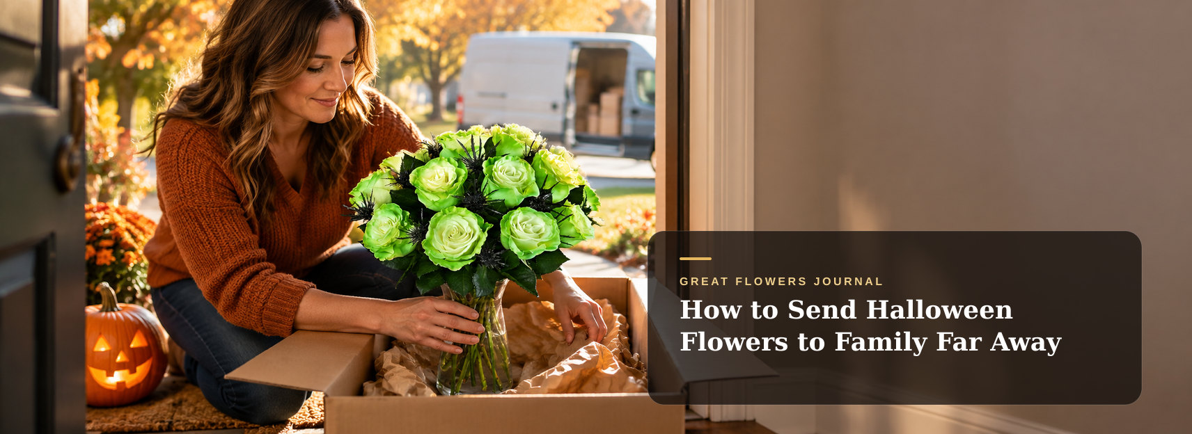 How to Send Halloween Flowers to Family Far Away