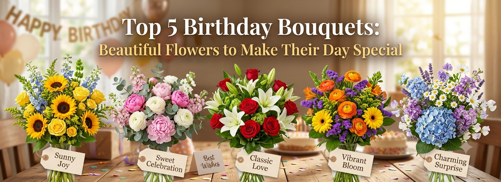 Top 5 Birthday Bouquets
