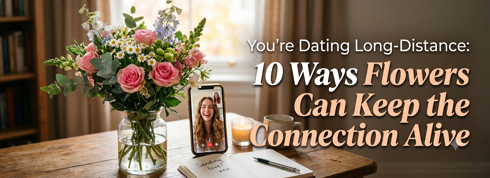 You're Dating Long-Distance: 10 Ways Flowers Can Keep the Connection Alive